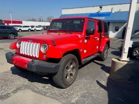 2016 Jeep Wrangler Unlimited for sale at ROADSTAR MOTORS in Liberty Township OH