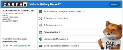 2016 Chevrolet Camaro SS
