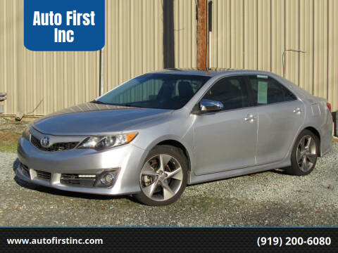 2013 Toyota Camry for sale at Auto First Inc in Durham NC