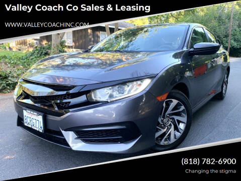 2018 Honda Civic for sale at Valley Coach Co Sales & Leasing in Van Nuys CA