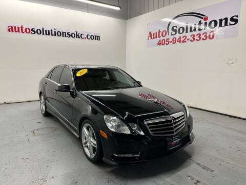 2013 Mercedes-Benz E-Class for sale at Auto Solutions in Warr Acres OK
