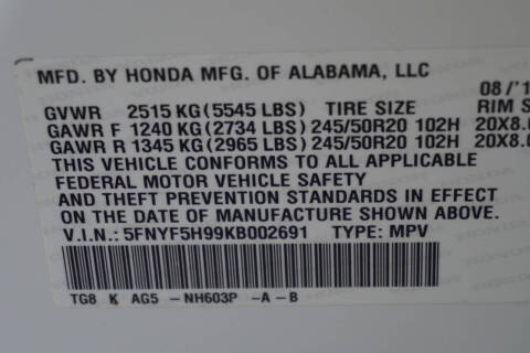 2019 Honda Pilot Touring