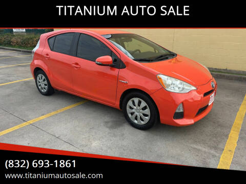 2013 Toyota Prius c for sale at TITANIUM AUTO SALE in Houston TX