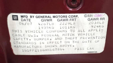 1987 Chevrolet Camaro Z28