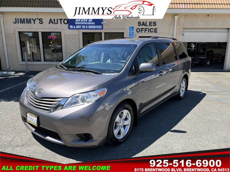 2017 Toyota Sienna for sale at JIMMY'S AUTO WHOLESALE in Brentwood CA