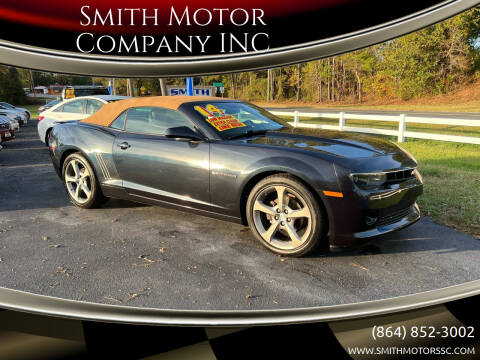 2014 Chevrolet Camaro for sale at Smith Motor Company, Inc. in Mc Cormick SC