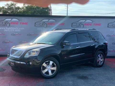 2011 GMC Acadia for sale at RIDETIME in Garland TX