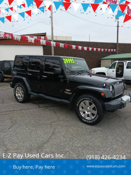 2013 Jeep Wrangler Unlimited for sale at E-Z Pay Used Cars Inc. in McAlester OK