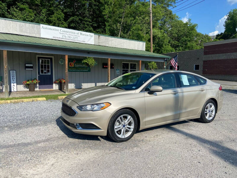 2018 Ford Fusion for sale at Booher Motor Company in Marion VA