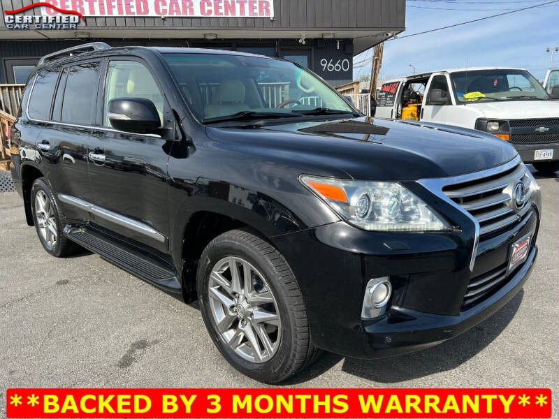2013 Lexus LX 570 for sale at CERTIFIED CAR CENTER in Fairfax VA