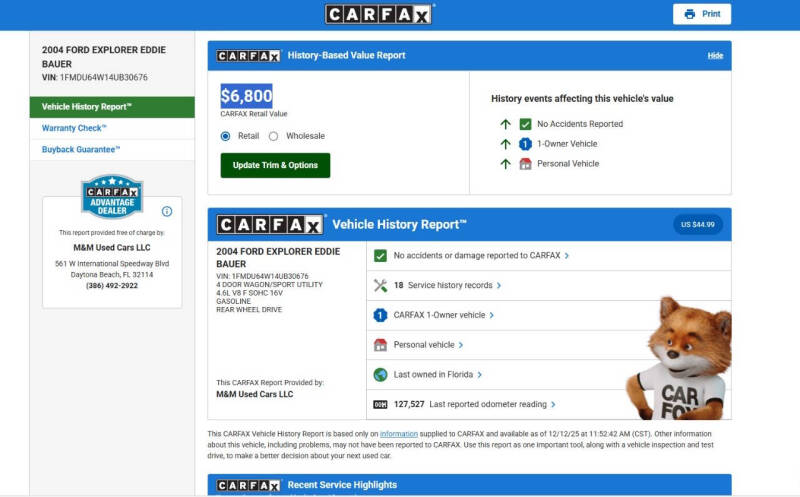 2004 Ford Explorer Eddie Bauer