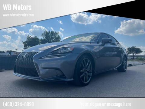 2014 Lexus IS 250 for sale at WB Motors in Lewisville TX