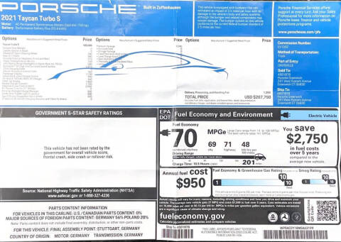 2021 Porsche Taycan