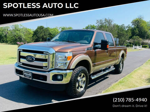 2012 Ford F-250 Super Duty for sale at SPOTLESS AUTO LLC in San Antonio TX