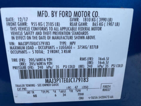 2018 Ford EcoSport SE