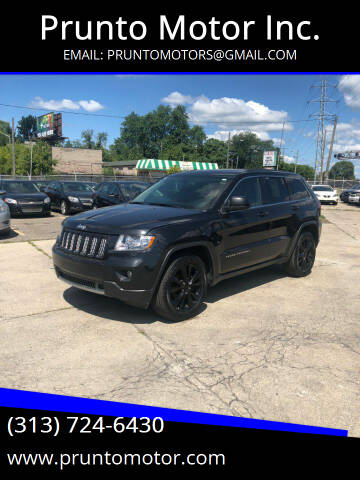 2013 Jeep Grand Cherokee for sale at Prunto Motor Inc. in Dearborn MI