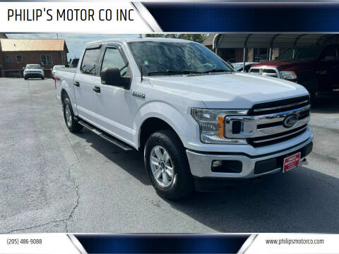 2018 Ford F-150 for sale at PHILIP'S MOTOR CO INC in Haleyville AL