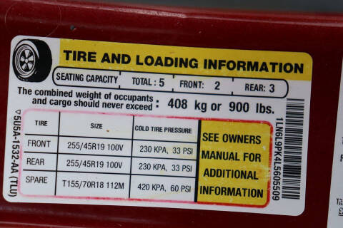 2020 Lincoln Continental Standard