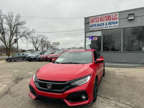 2018 Honda Civic for sale at United Motors LLC in Saint Francis WI