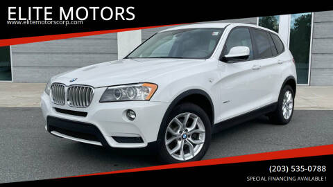 2013 BMW X3 for sale at ELITE MOTORS in West Haven CT