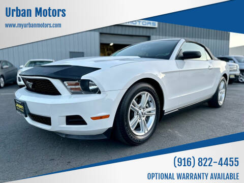 2012 Ford Mustang for sale at Urban Motors in Sacramento CA