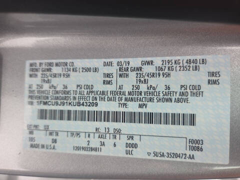 2019 Ford Escape Titanium