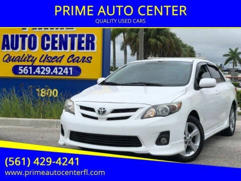 2013 Toyota Corolla for sale at PRIME AUTO CENTER in Palm Springs FL