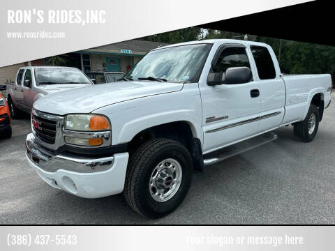 2003 GMC Sierra 2500HD for sale at RON'S RIDES,INC in Bunnell FL