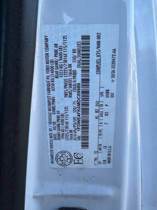 2021 Ford E-Series E-450 SD