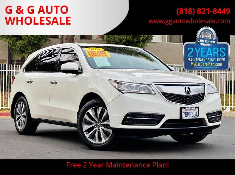 2014 Acura MDX for sale at G & G AUTO WHOLESALE in North Hollywood CA