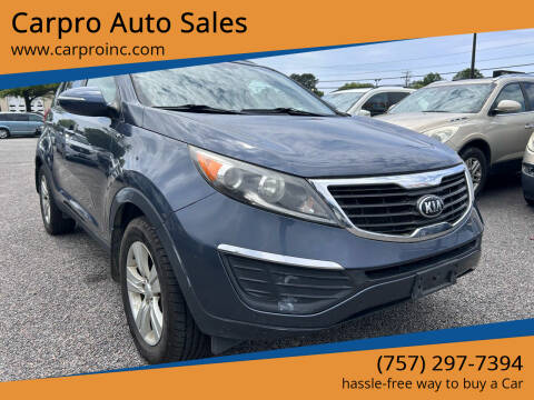 2013 Kia Sportage for sale at Carpro Auto Sales in Chesapeake VA