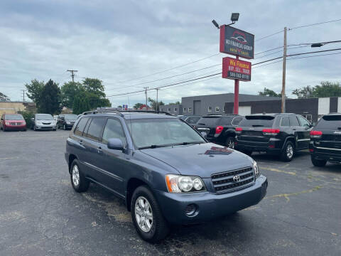 2002 Toyota Highlander for sale at MD Financial Group LLC in Warren MI