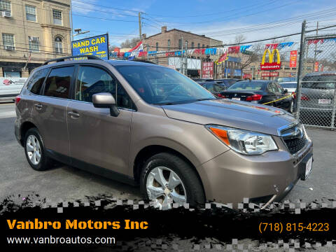 2015 Subaru Forester for sale at Vanbro Motors Inc in Staten Island NY