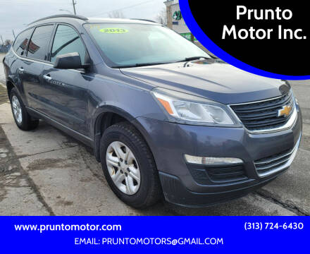 2013 Chevrolet Traverse for sale at Prunto Motor Inc. in Dearborn MI