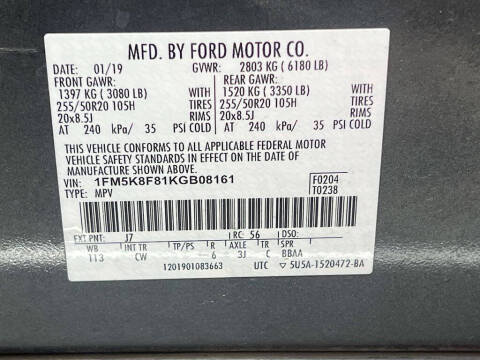 2019 Ford Explorer Limited
