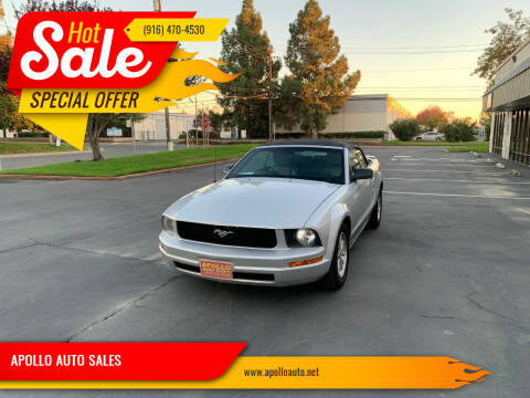 2007 Ford Mustang for sale at APOLLO AUTO SALES in Sacramento CA