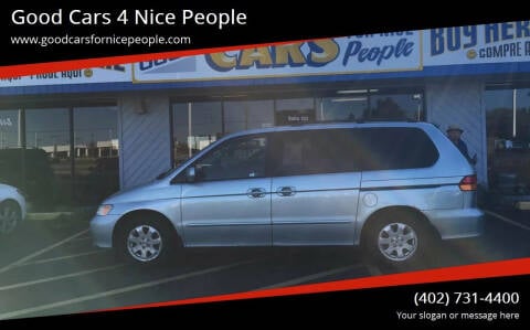 2002 Honda Odyssey for sale at Good Cars 4 Nice People in Omaha NE