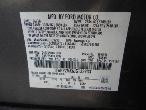 2018 Ford Taurus Police Interceptor