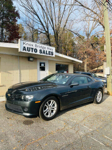 2015 Chevrolet Camaro for sale at Knox Bridge Hwy Auto Sales in Canton GA