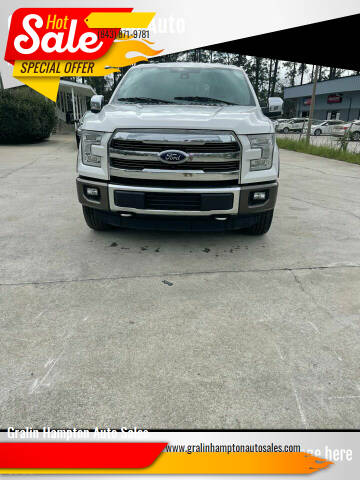 2016 Ford F-150 for sale at Gralin Hampton Auto Sales in Summerville SC