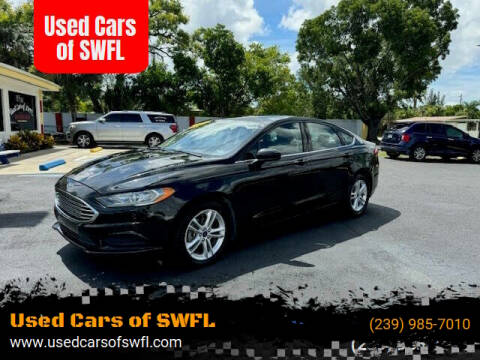 2018 Ford Fusion for sale at Used Cars of SWFL in Fort Myers FL