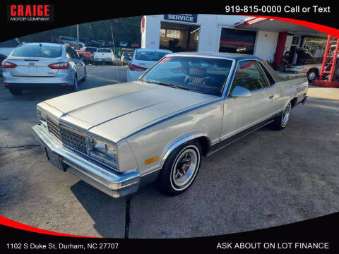 1987 Chevrolet El Camino for sale at CRAIGE MOTOR CO in Durham NC
