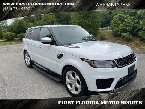 2018 Land Rover Range Rover Sport for sale at FIRST FLORIDA MOTOR SPORTS in Pompano Beach FL