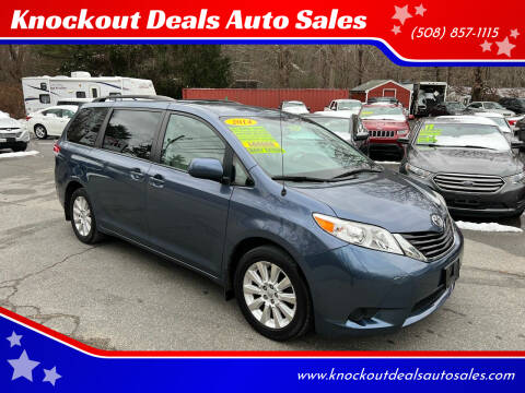 2014 Toyota Sienna for sale at Knockout Deals Auto Sales in West Bridgewater MA