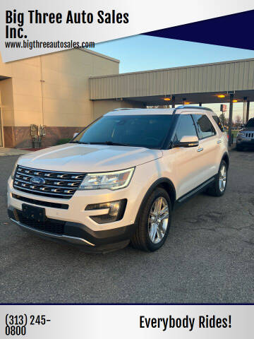 2016 Ford Explorer for sale at Big Three Auto Sales Inc. in Detroit MI