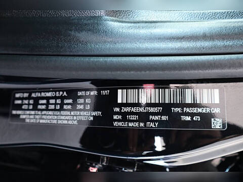 2018 Alfa Romeo Giulia Ti Sport