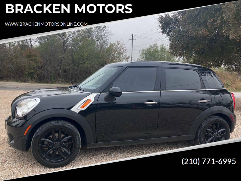 2012 MINI Cooper Countryman for sale at BRACKEN MOTORS in San Antonio TX