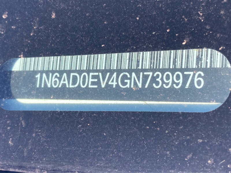 2016 Nissan Frontier SV