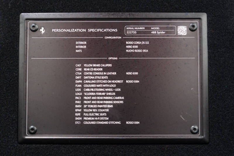 2017 Ferrari 488 Spider