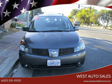 2004 Nissan Quest for sale at West Auto Sales in Belmont CA